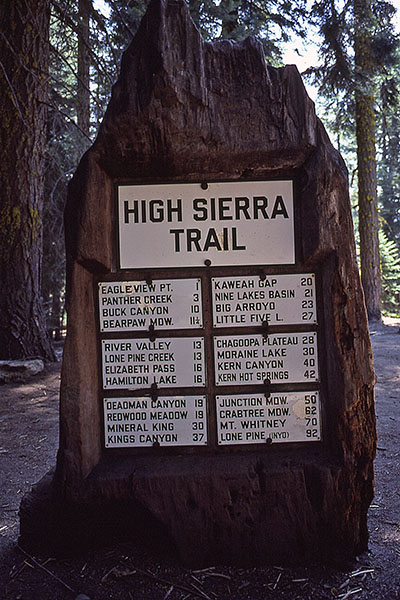 high sierra trail